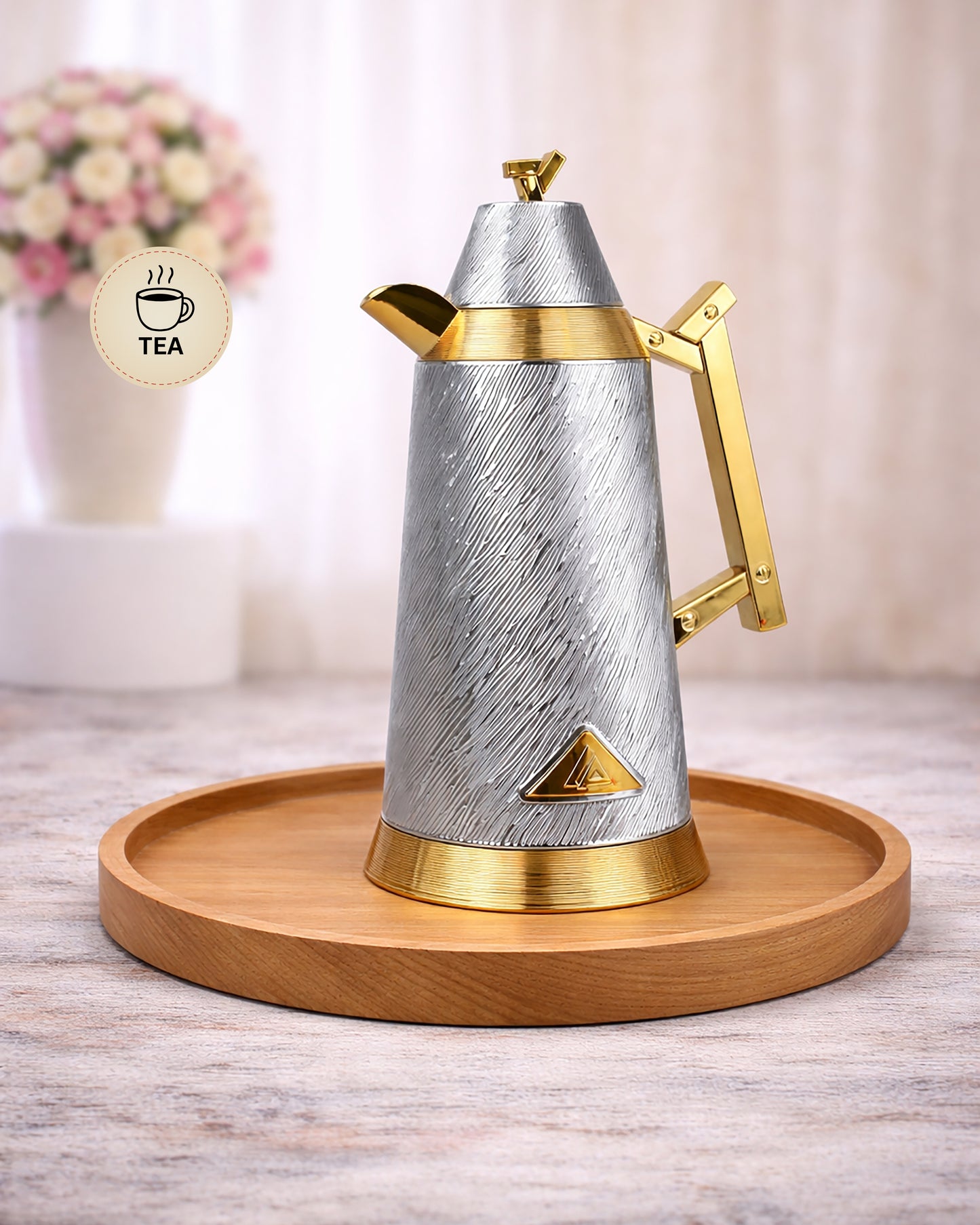 Red Home Luxury ABS Vacuum Flask Combo Set – 1 Liter + 1 Liter LF901