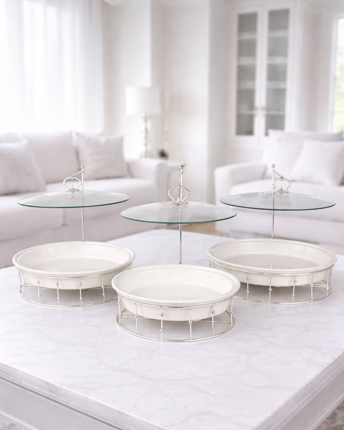 Red Home Luxury Silver Buffet CA556S