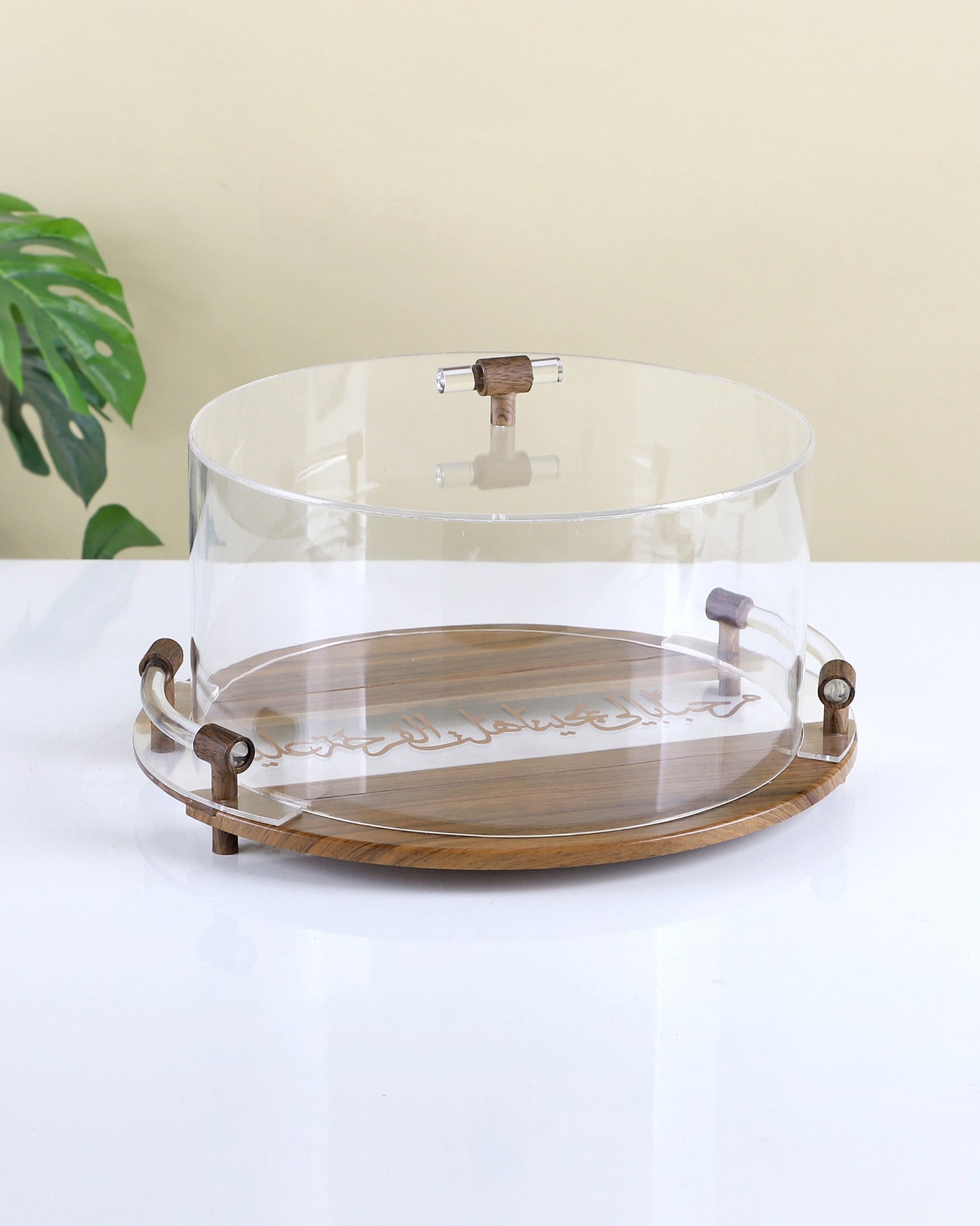 Serving Tray Wooden and Acrylic -MY2105