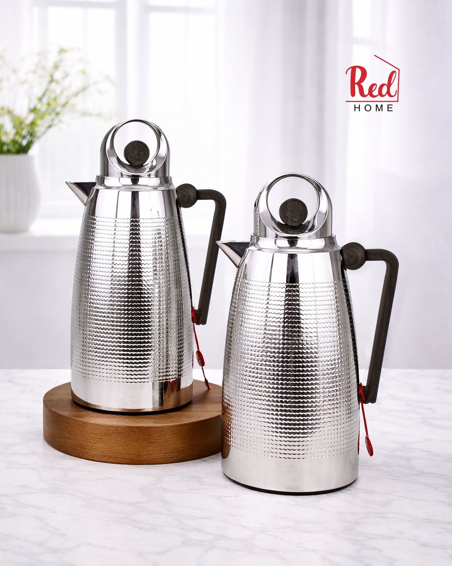Red Home Premium Vacuum Flask Set Tea and coffee ABS RF101G 1 Liter (2)