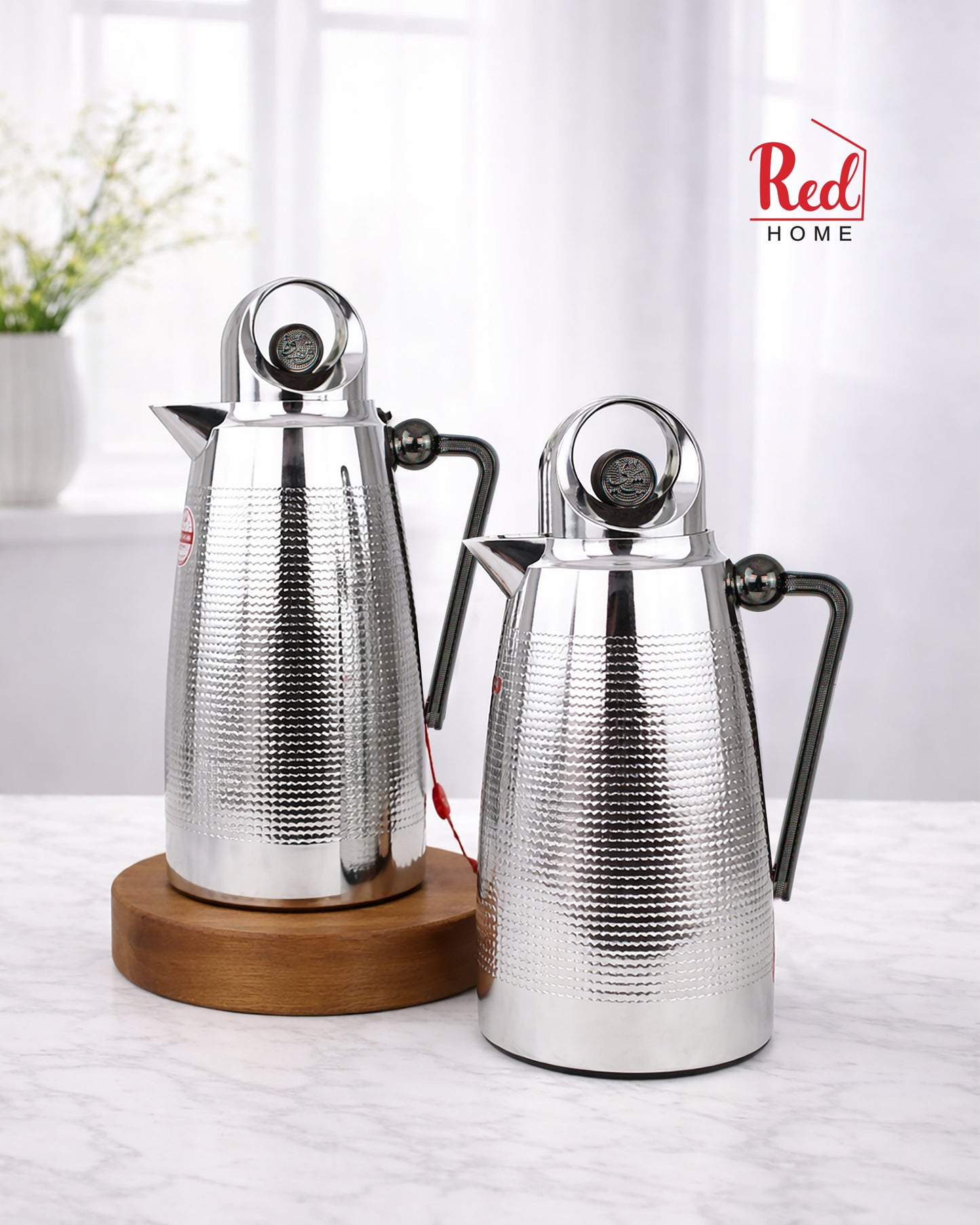 Red Home Premium Vacuum Flask Set Tea and coffee ABS RF101H 1 Liter (2)