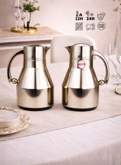 Red Home Stainless Steel Vacuum Flask Set 1000ml+600ml FC2006G