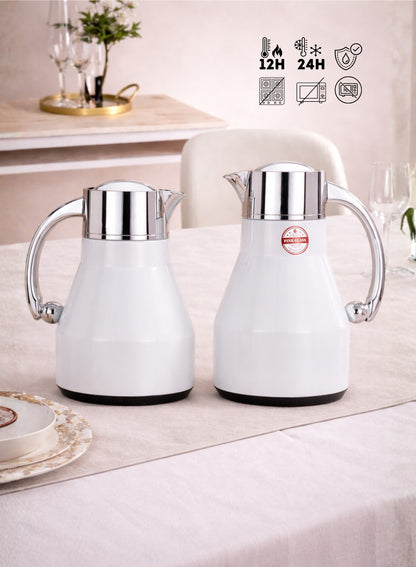 Red Home Stainless Steel Vacuum Flask Set 1000ml+600ml FC2006C