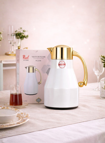 Red Home Stainless Steel Vacuum Flask Set 1000ml+600ml FC2006D