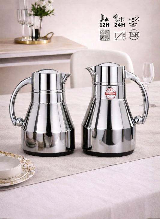 Red Home Stainless Steel Vacuum Flask Set 1000ml+600ml FC2006B