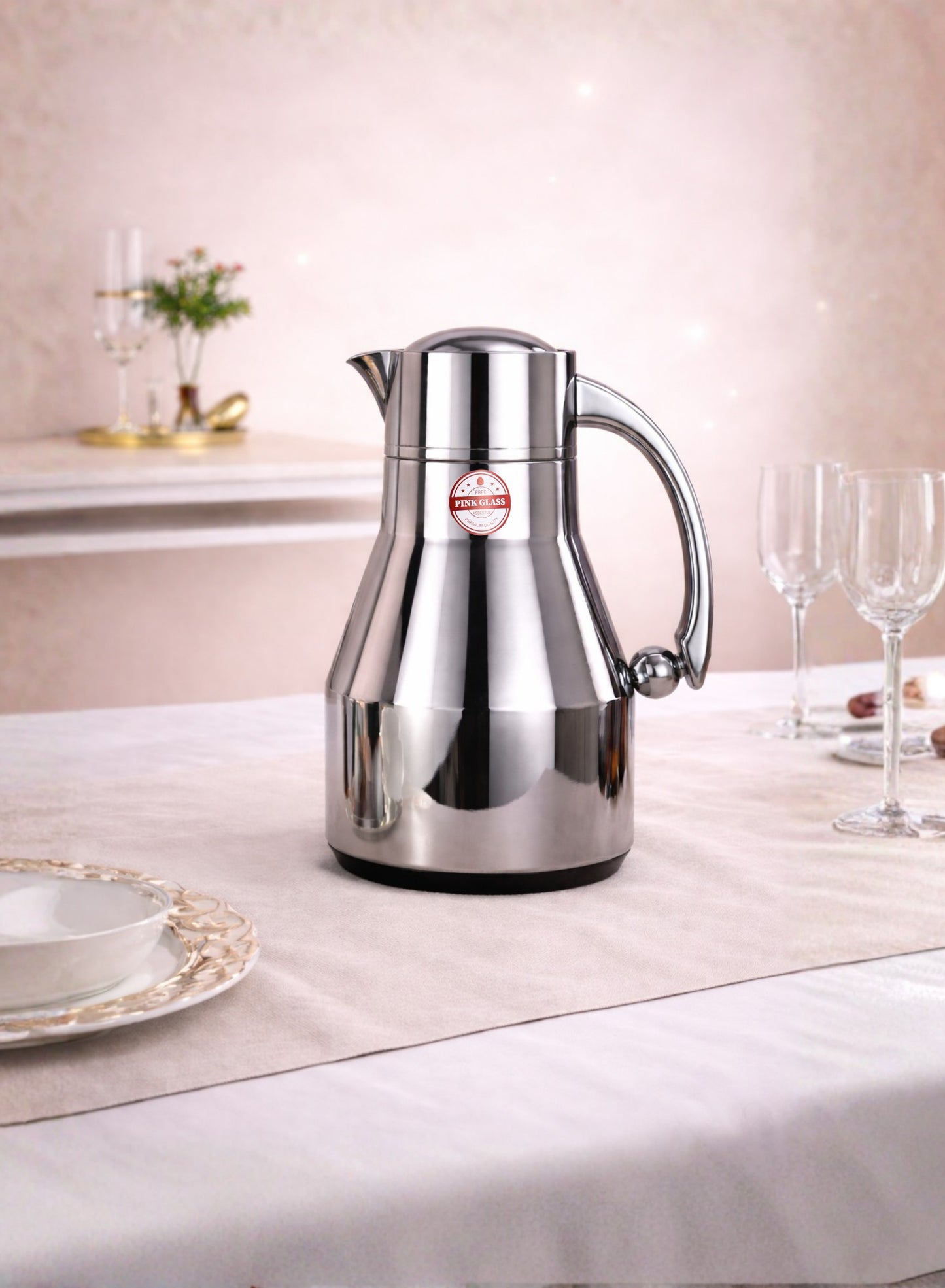 Red Home Stainless Steel Vacuum Flask Set 1000ml+600ml FC2006B