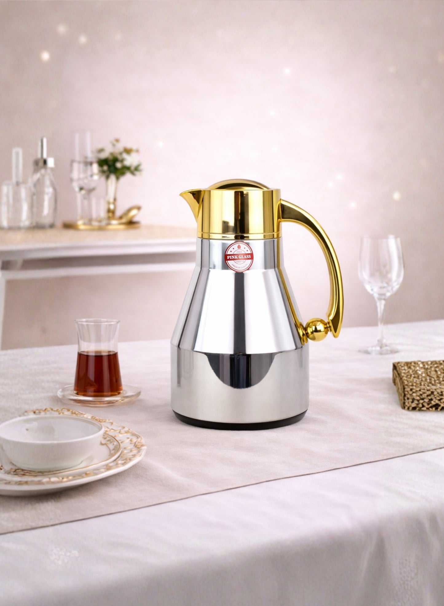 Red Home Stainless Steel Vacuum Flask Set 1000ml+600ml FC2006A