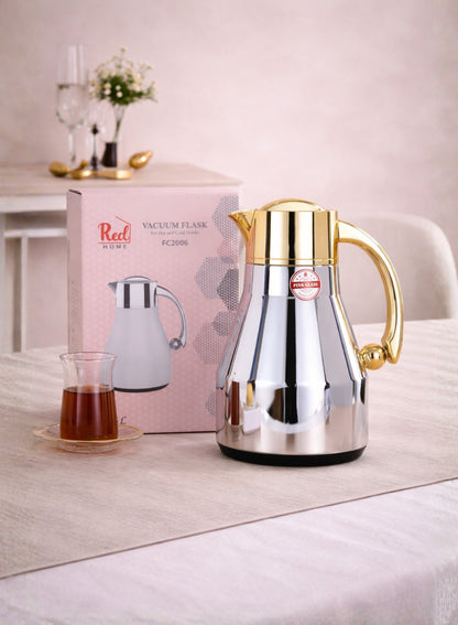 Red Home Stainless Steel Vacuum Flask Set 1000ml+600ml FC2006A