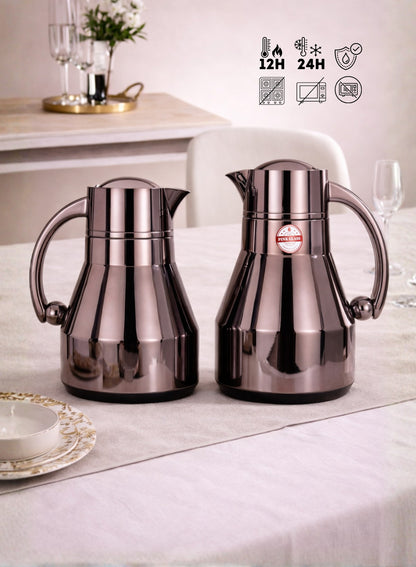 Red Home Stainless Steel Vacuum Flask Set 1000ml+600ml FC2006E