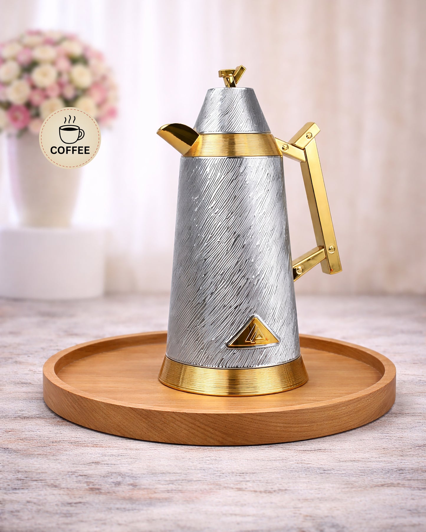 Red Home Luxury ABS Vacuum Flask Combo Set – 1 Liter + 1 Liter LF901