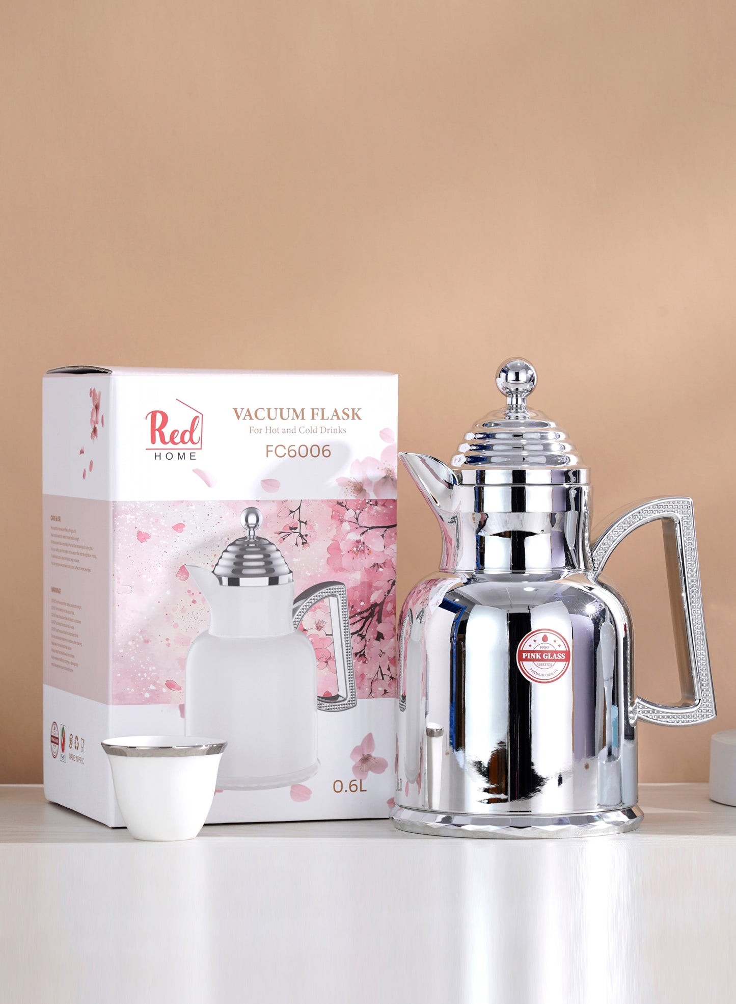 Red Home Vacuum Flask Set FC6006B 1000ml&600ml