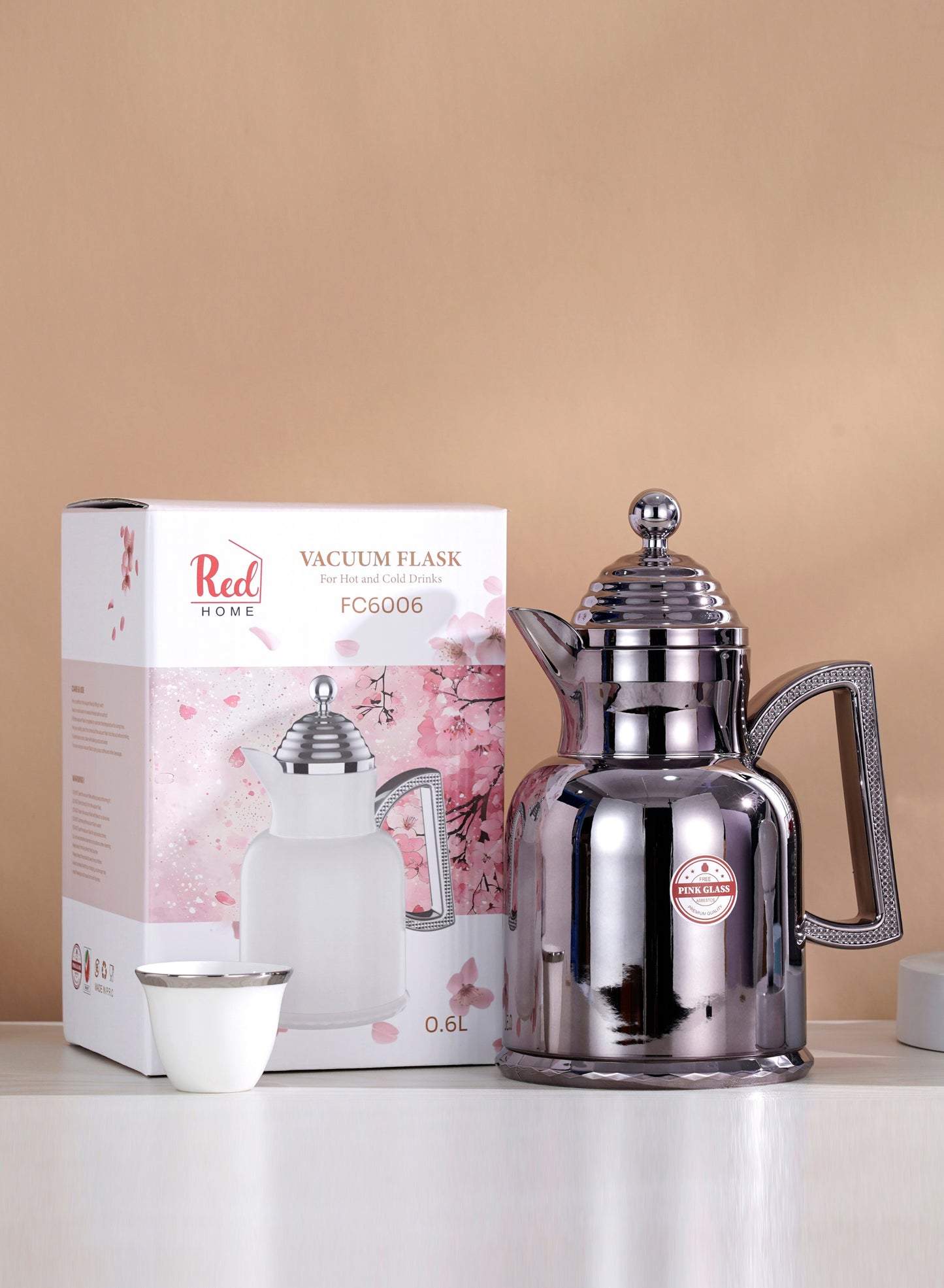 Red Home Vacuum Flask Set FC6006F 1000ml&600ml