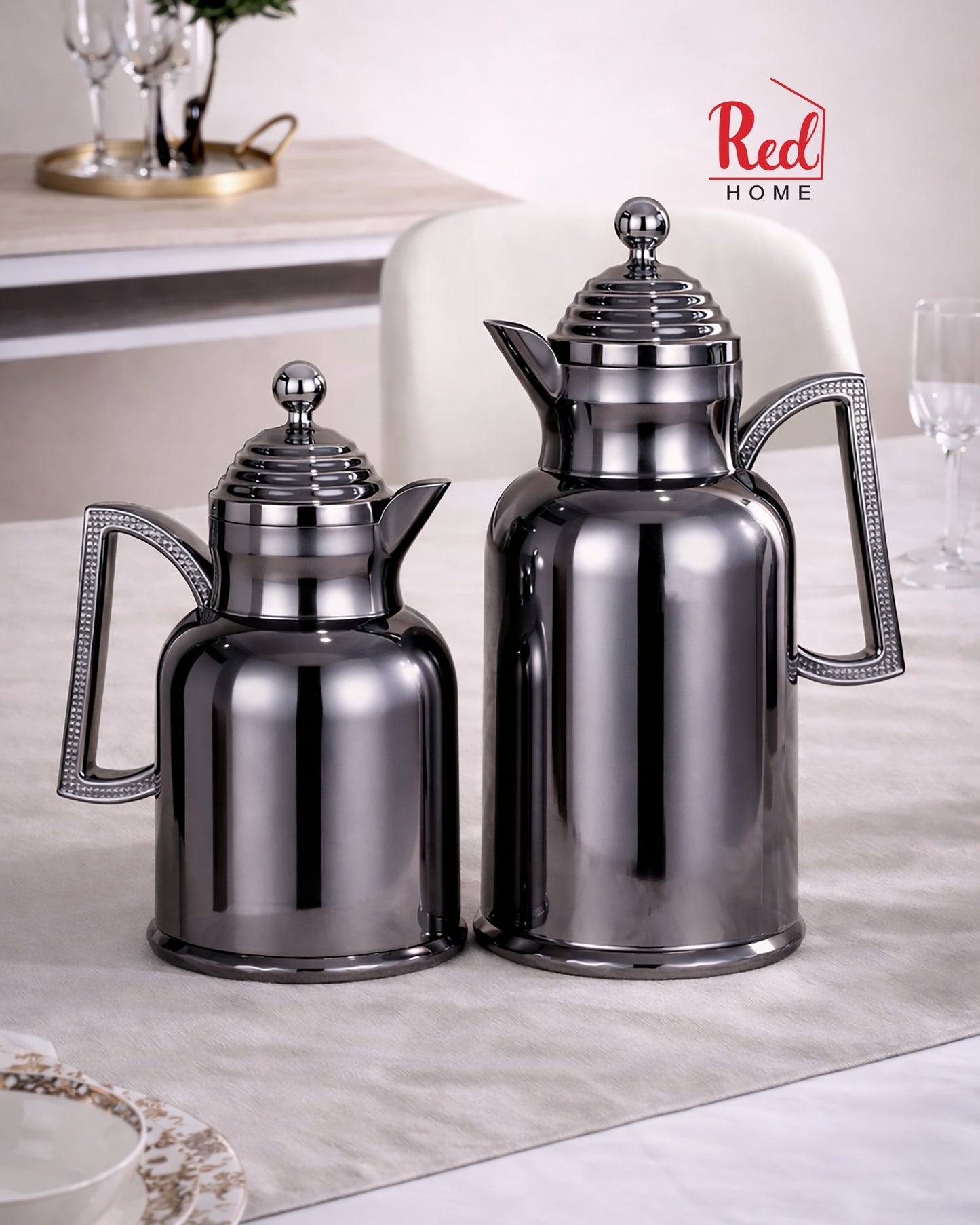 Red Home Vacuum Flask Set FC6006F 1000ml&600ml