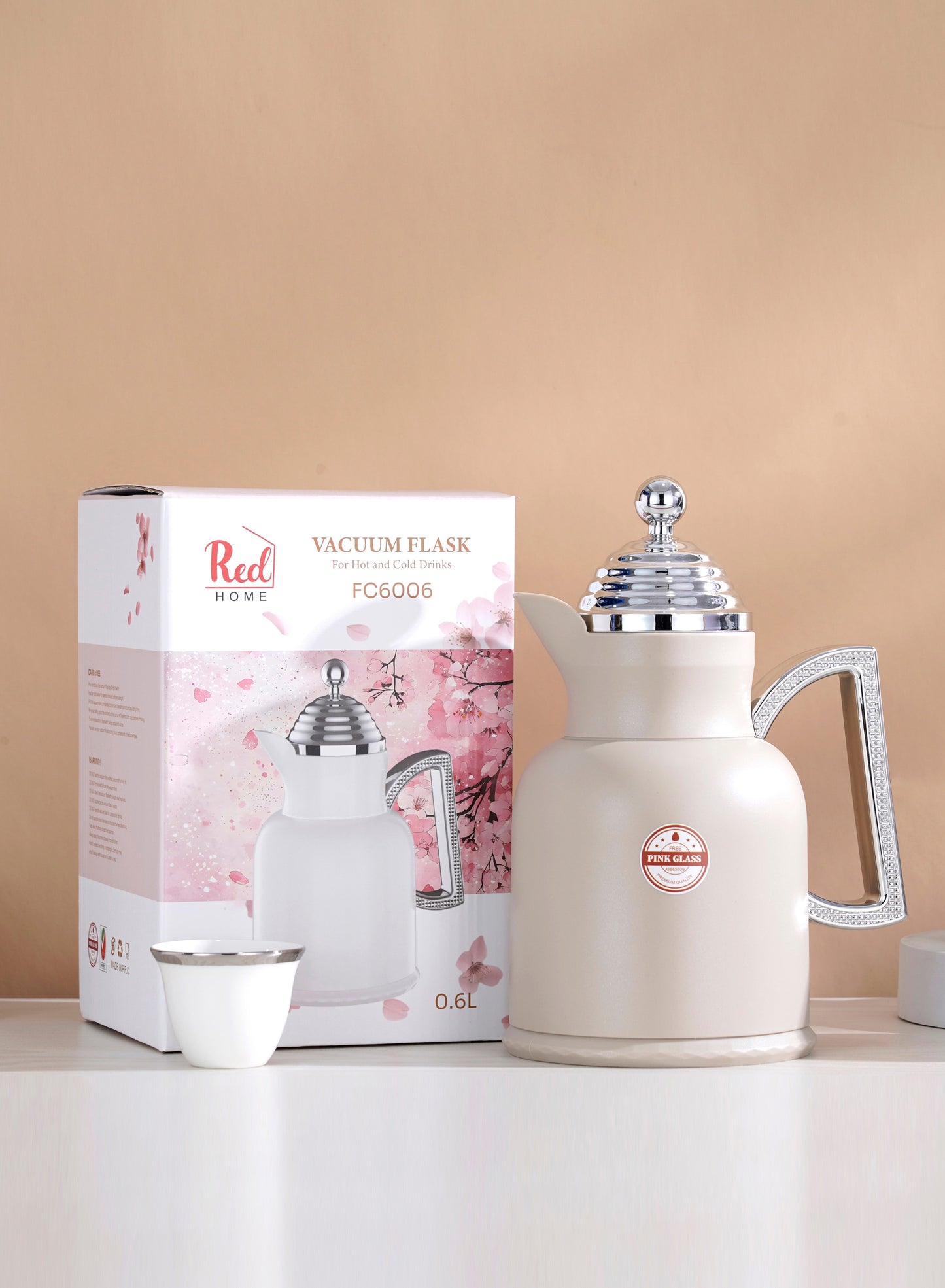 Red Home Vacuum Flask Set FC6006J 1000ml&600ml