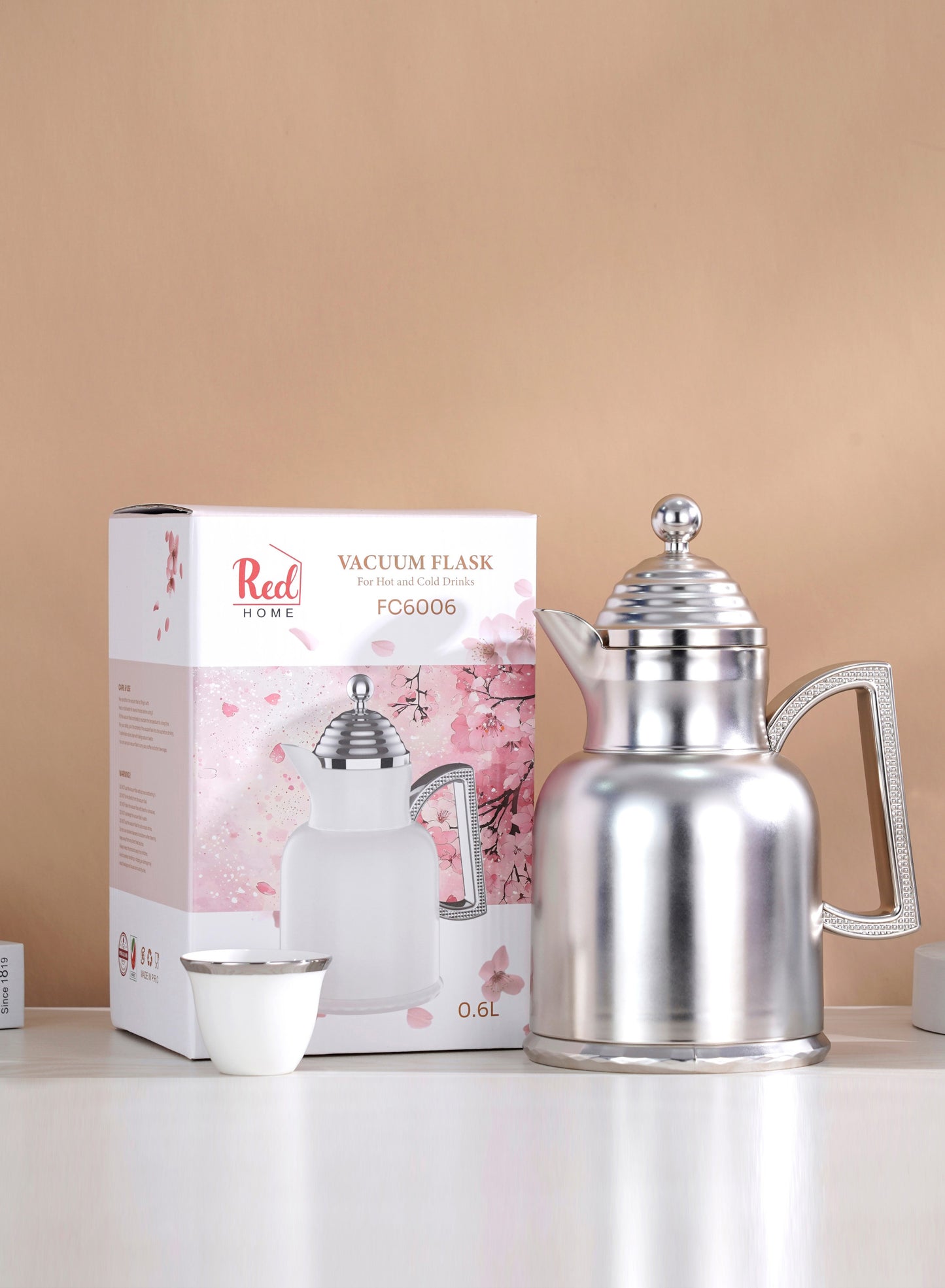 Red Home Vacuum Flask Set FC6006G 1000ml&600ml