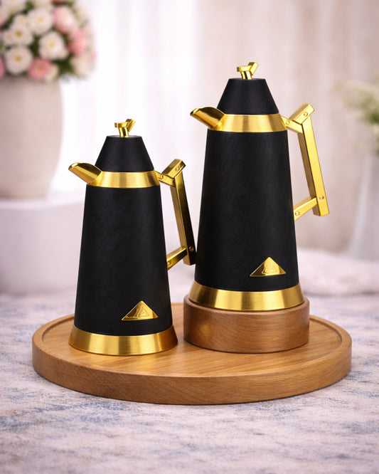 Red Home Luxury ABS Vacuum Flask Combo Set – 1 Liter + 1 Liter LF904G