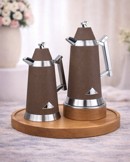 Red Home Luxury ABS Vacuum Flask Combo Set – 1 Liter + 1 Liter LF906S