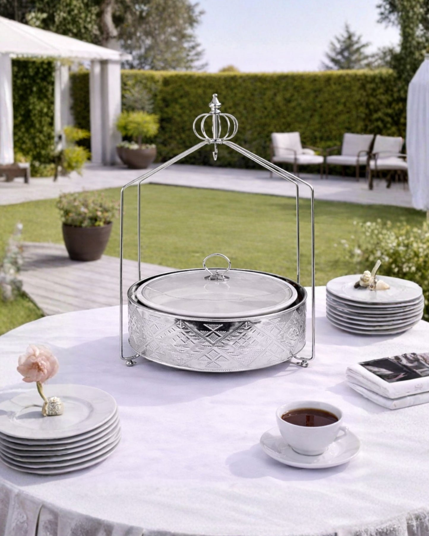 Red Home Luxury Silver Buffet CA334S