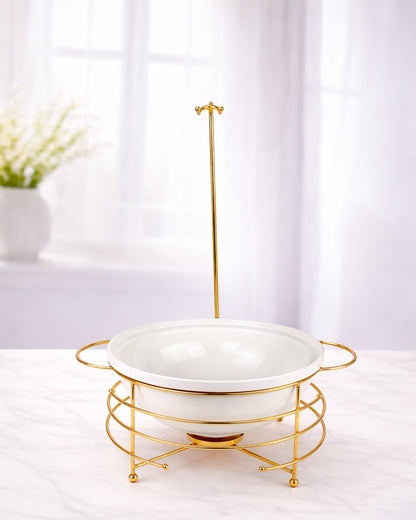 Red Home Ceramic & Metal Serving Buffet CI2011G