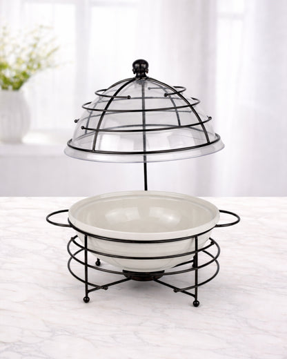 Red Home Ceramic & Metal Serving Buffet CI2011B