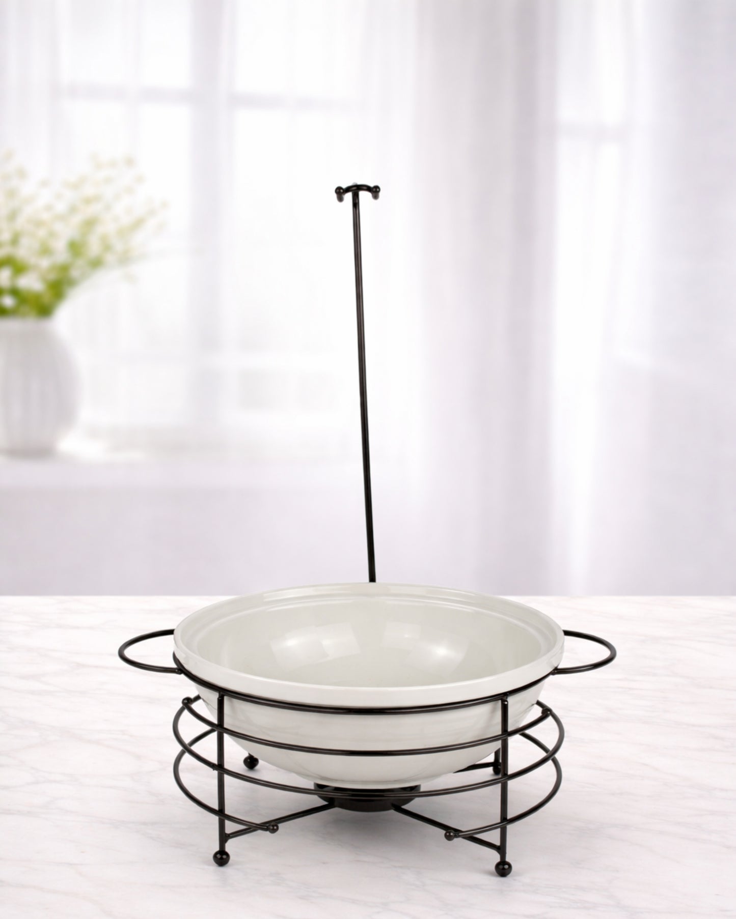 Red Home Ceramic & Metal Serving Buffet CI2011B