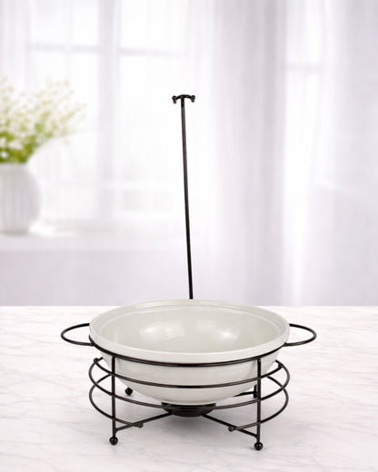 Red Home Ceramic & Metal Serving Buffet CI2011B