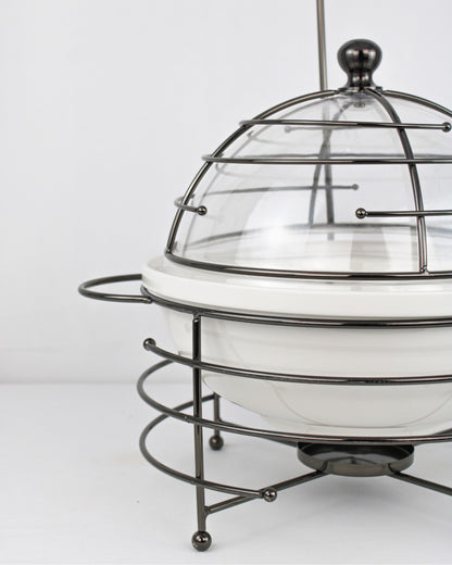 Red Home Ceramic & Metal Serving Buffet CI2011B