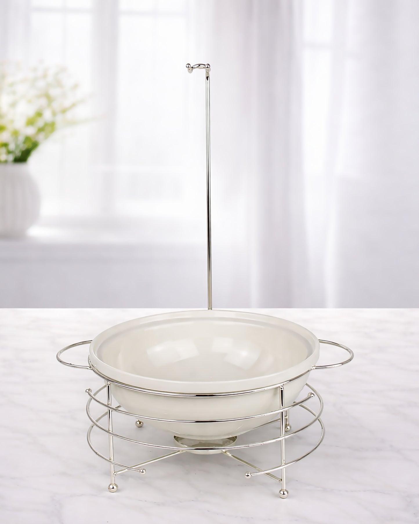 Red Home Ceramic & Metal Serving Buffet CI2011S