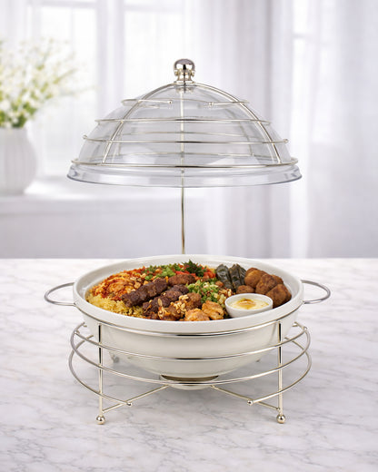 Red Home Ceramic & Metal Serving Buffet CI2011S