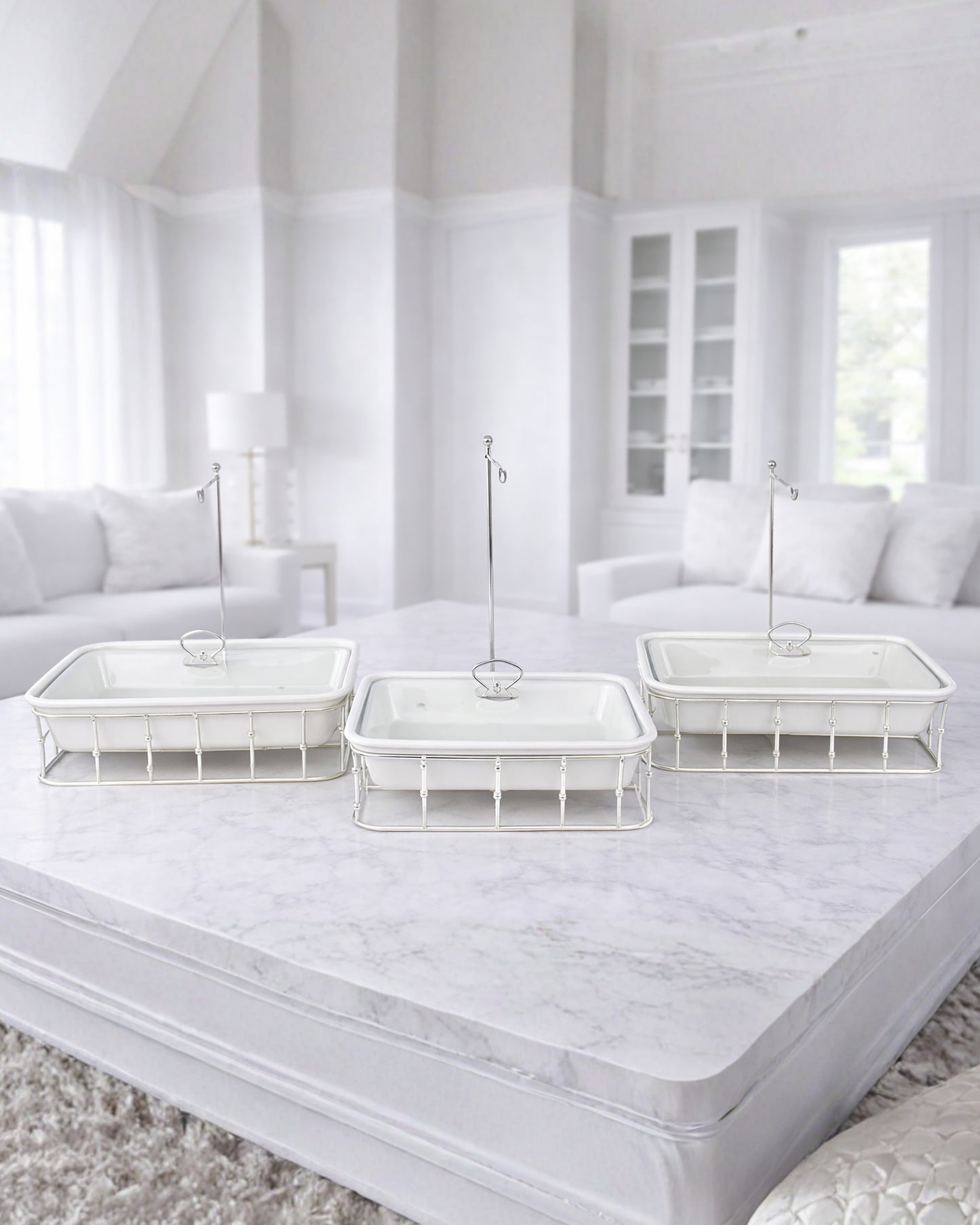 Red Home Luxury Silver Buffet CA445S