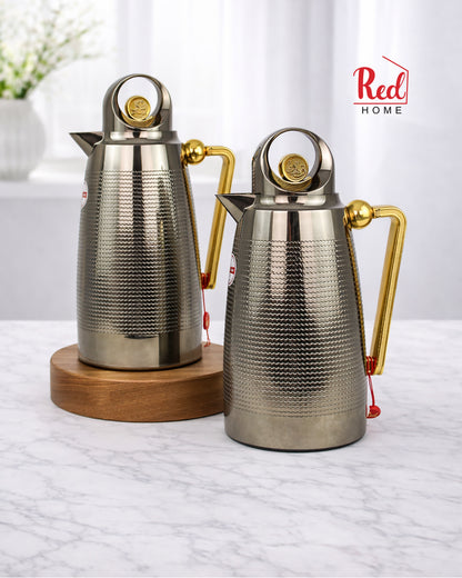 Red Home Premium Vacuum Flask Set Tea and coffee ABS RF101A 1 Liter (2)