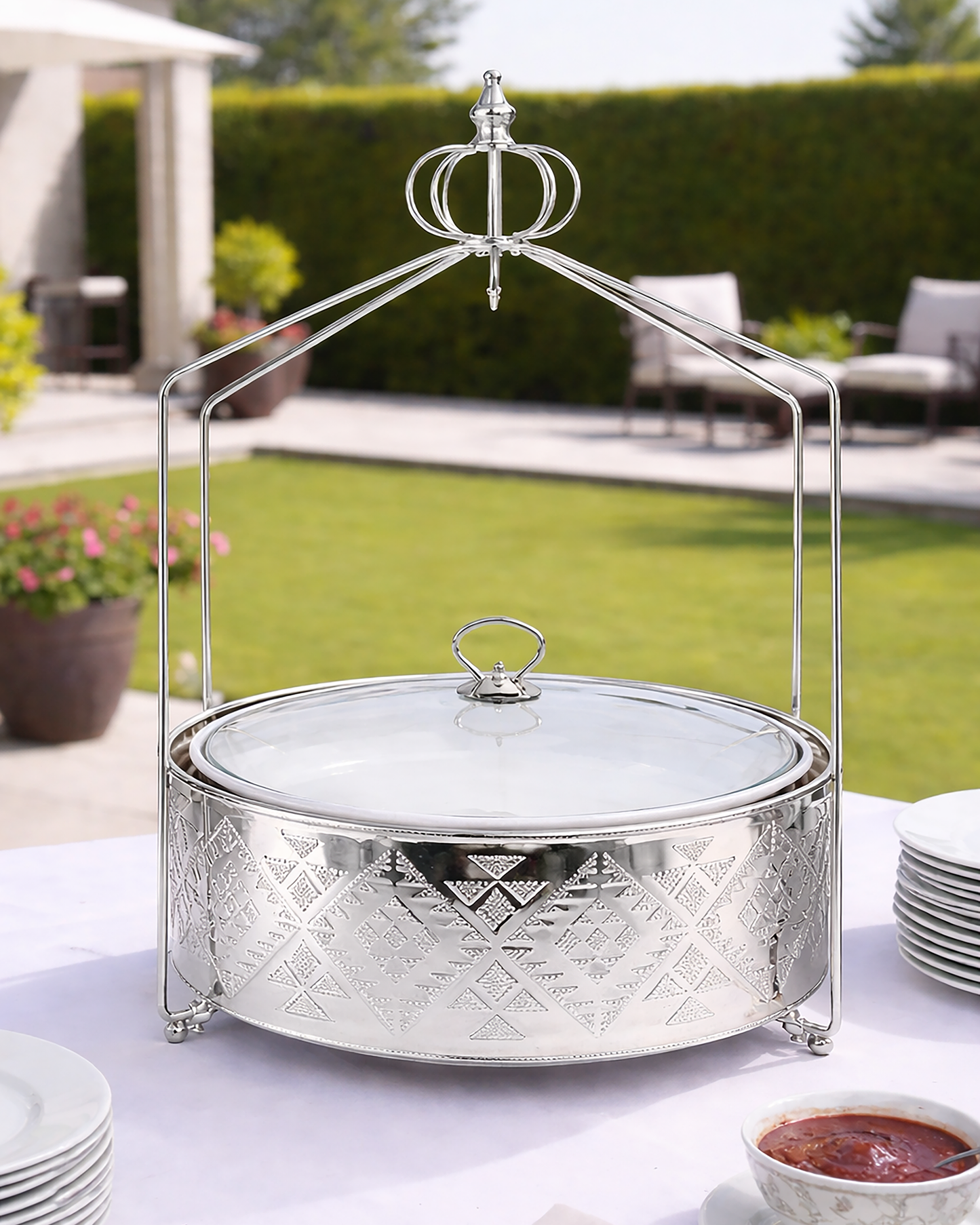 Red Home Luxury Silver Style Buffet CA223S