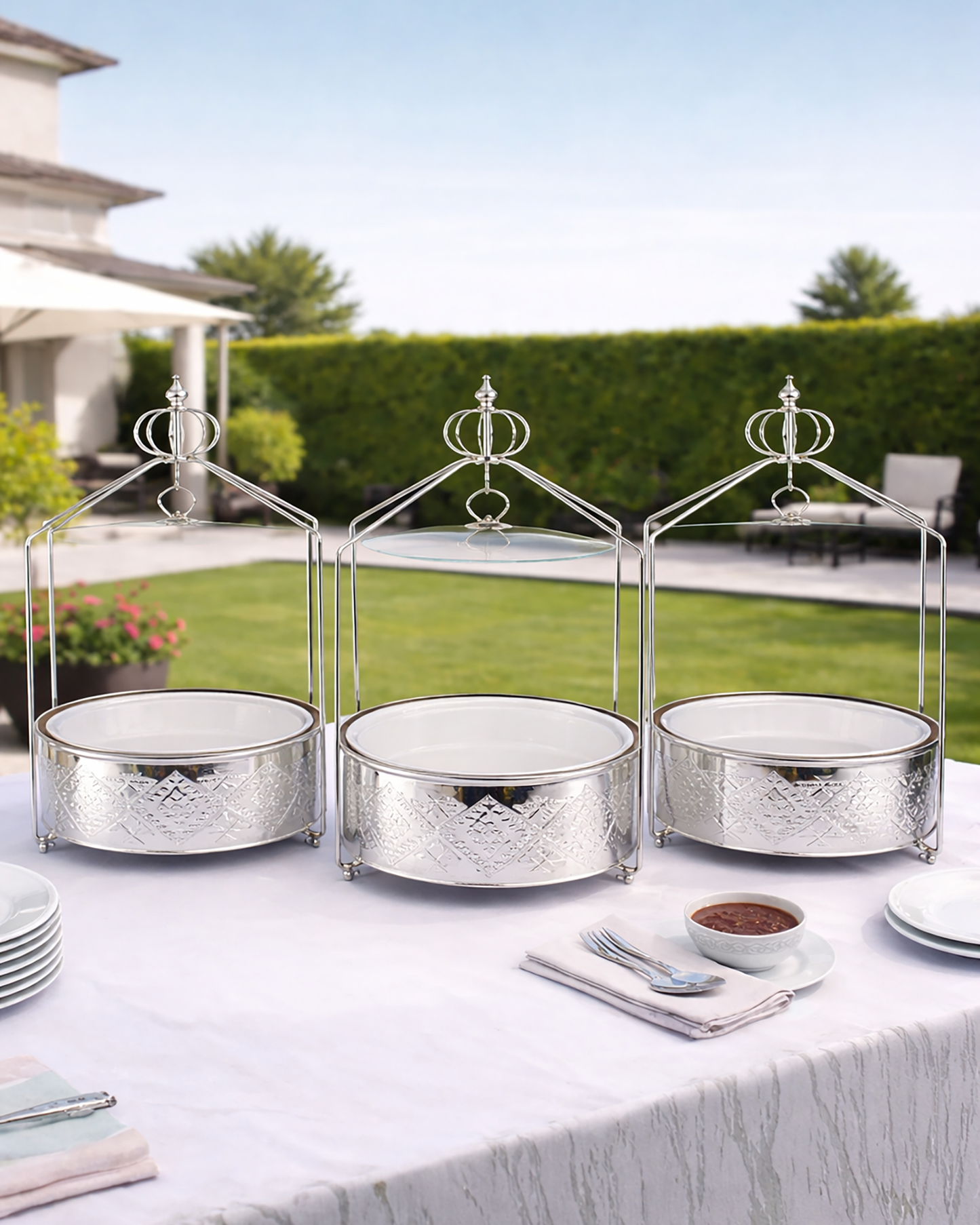 Red Home Luxury Silver Style Buffet CA223S