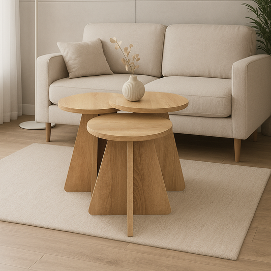 Eco Round Living room & Coffee Table Set EP-06