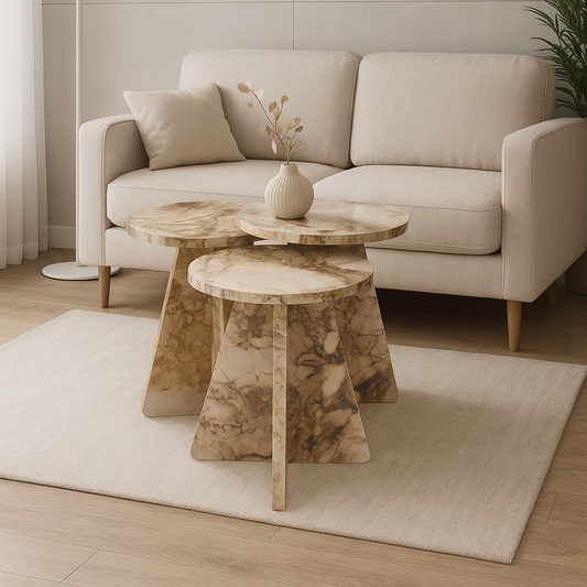 Eco Round Living room & Coffee Table Set EP-08
