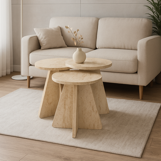 Eco Round Living room & Coffee Table Set EP-27