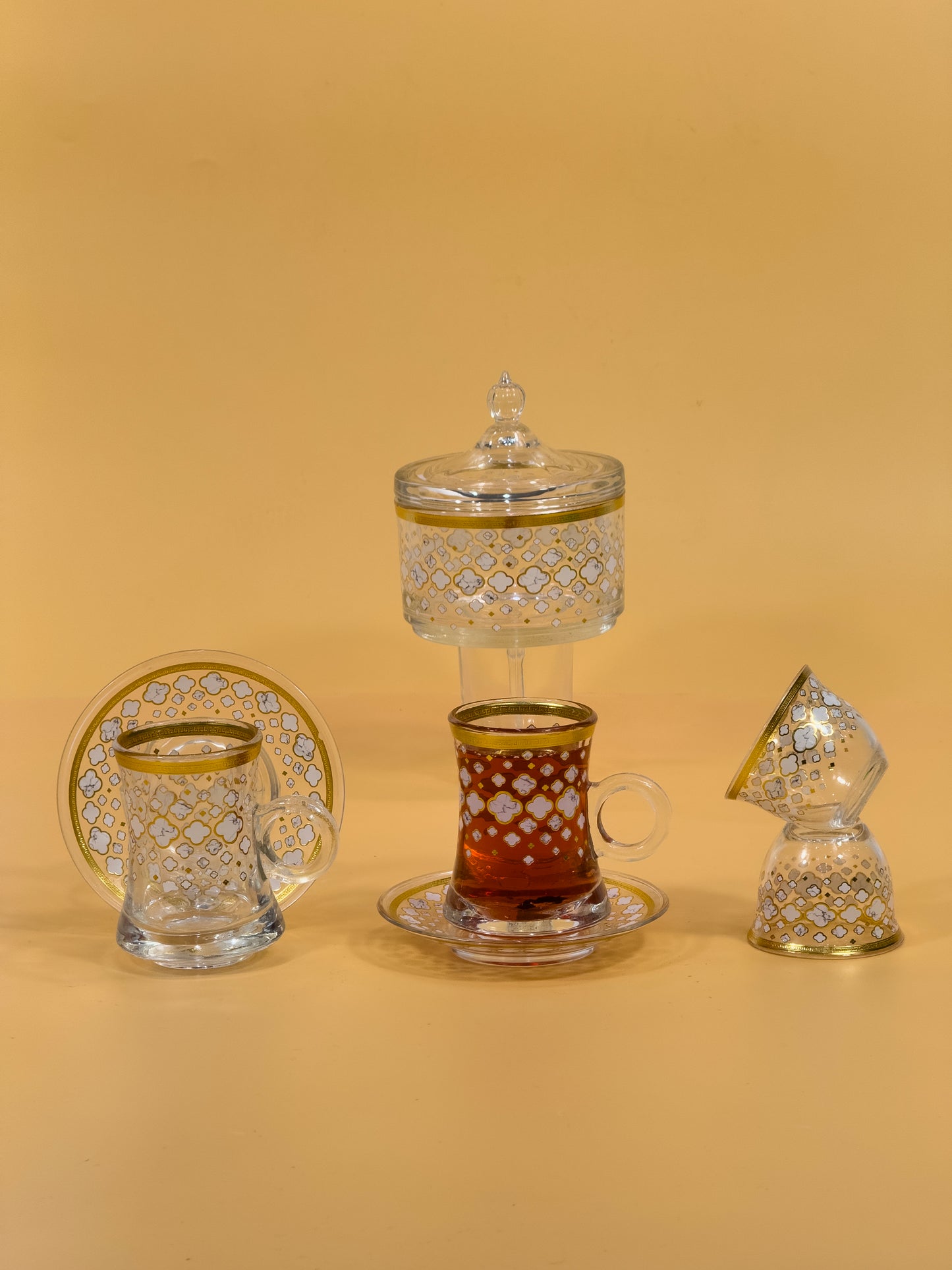 Glass Coffee and Tea Set  02