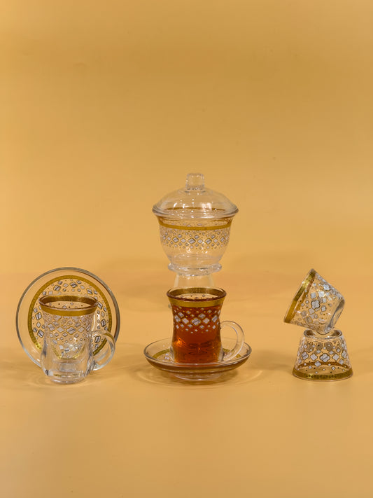 Glass Coffee and Tea Set 03