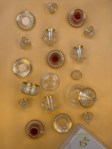 Glass Coffee and Tea Set 04