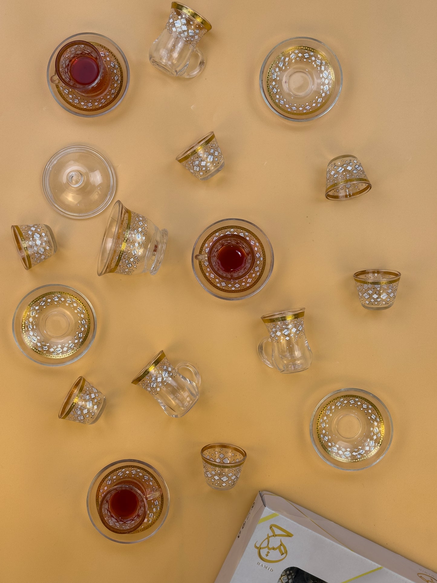 Glass Coffee and Tea Set 03