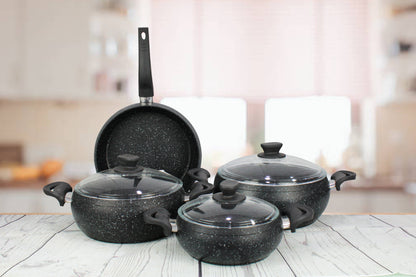 Cookware Set Wood & Granite CS7B