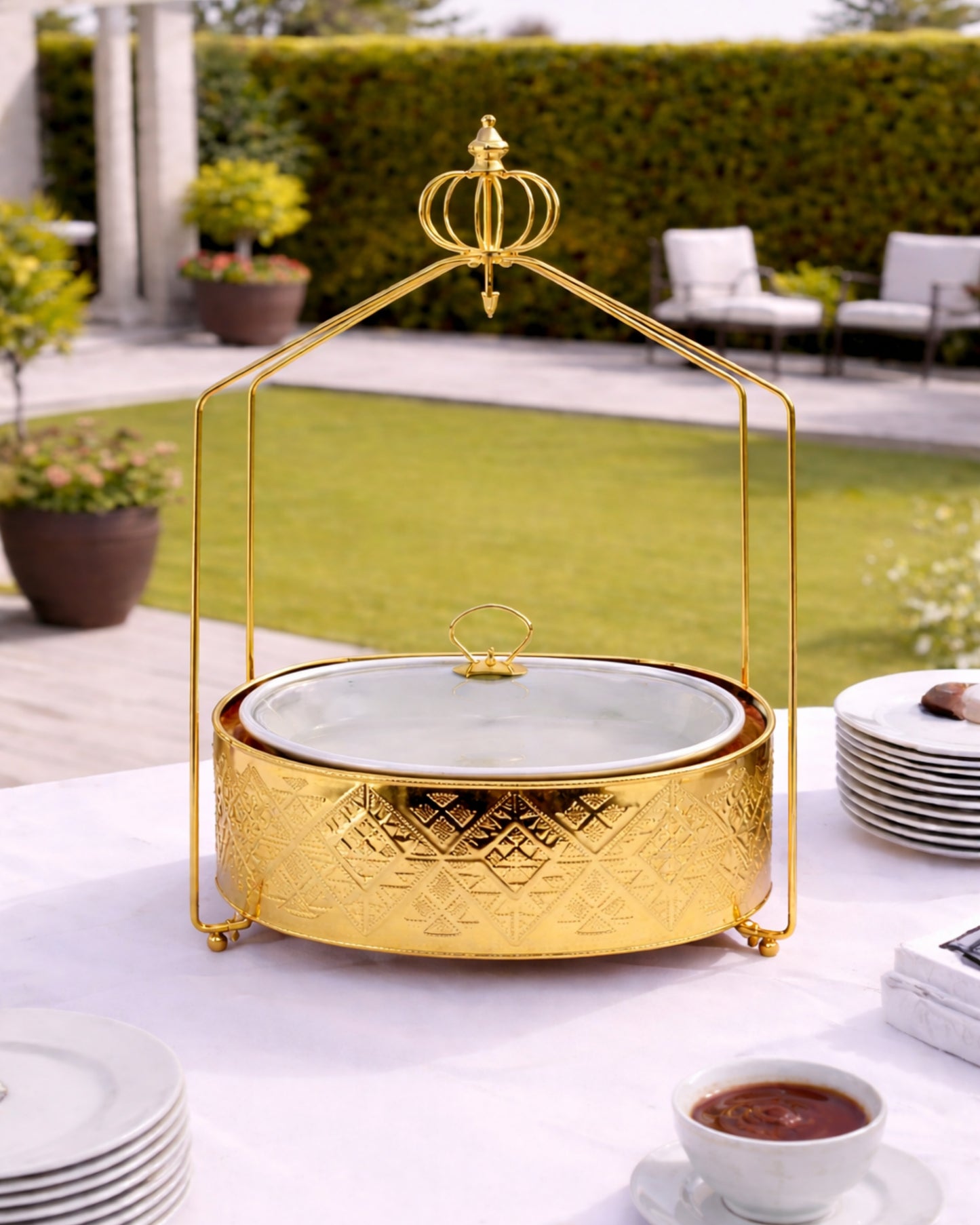 Red Home Luxury Gold Style Buffet CA333G