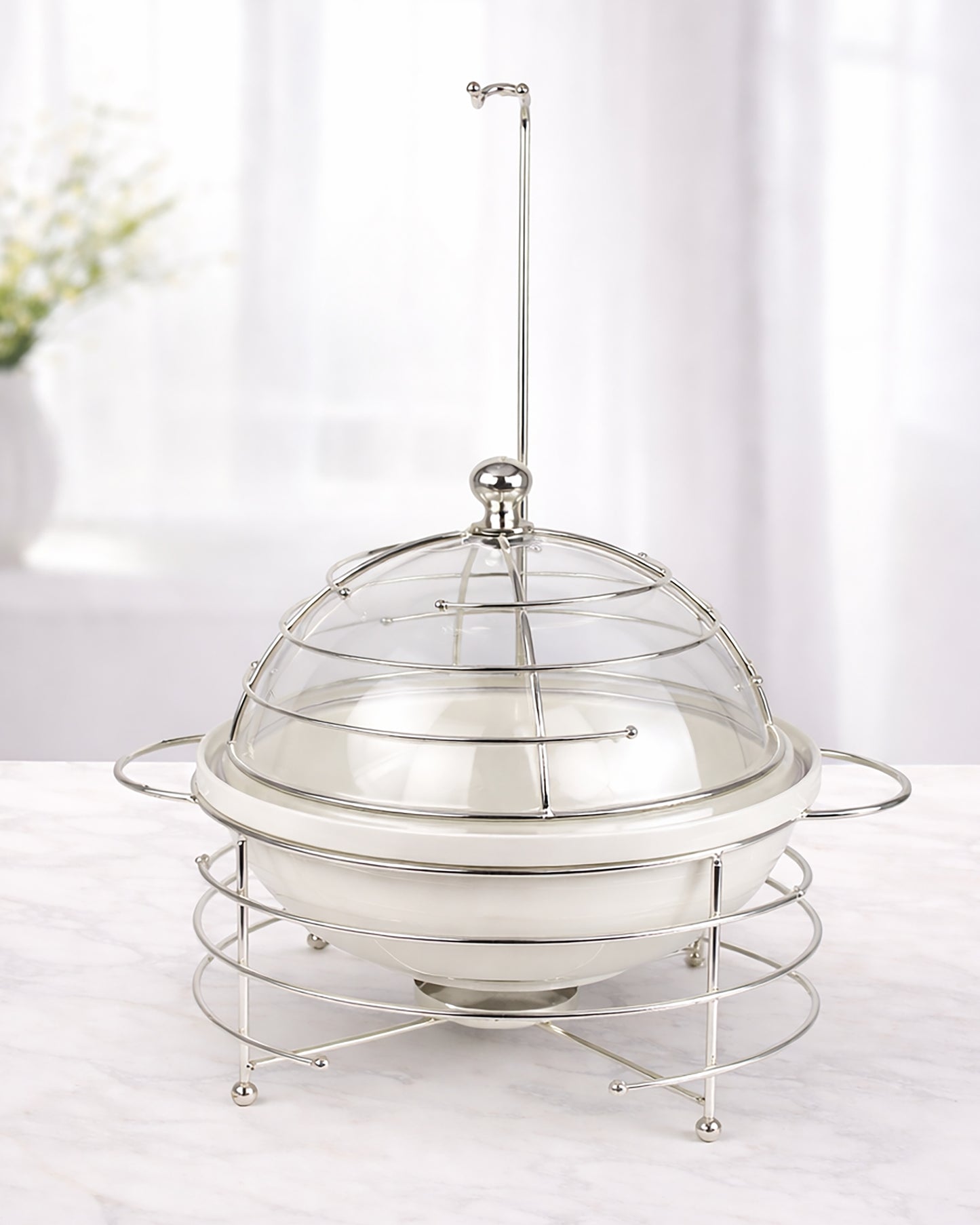 Red Home Ceramic & Metal Serving Buffet CI2011S