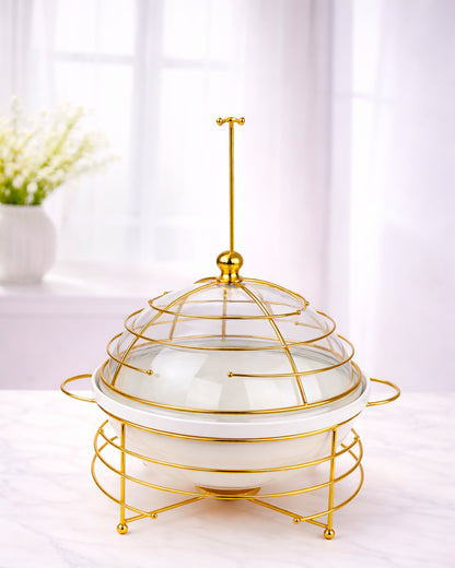 Red Home Ceramic & Metal Serving Buffet CI2011G