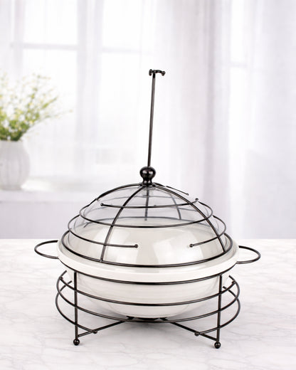 Red Home Ceramic & Metal Serving Buffet CI2011B