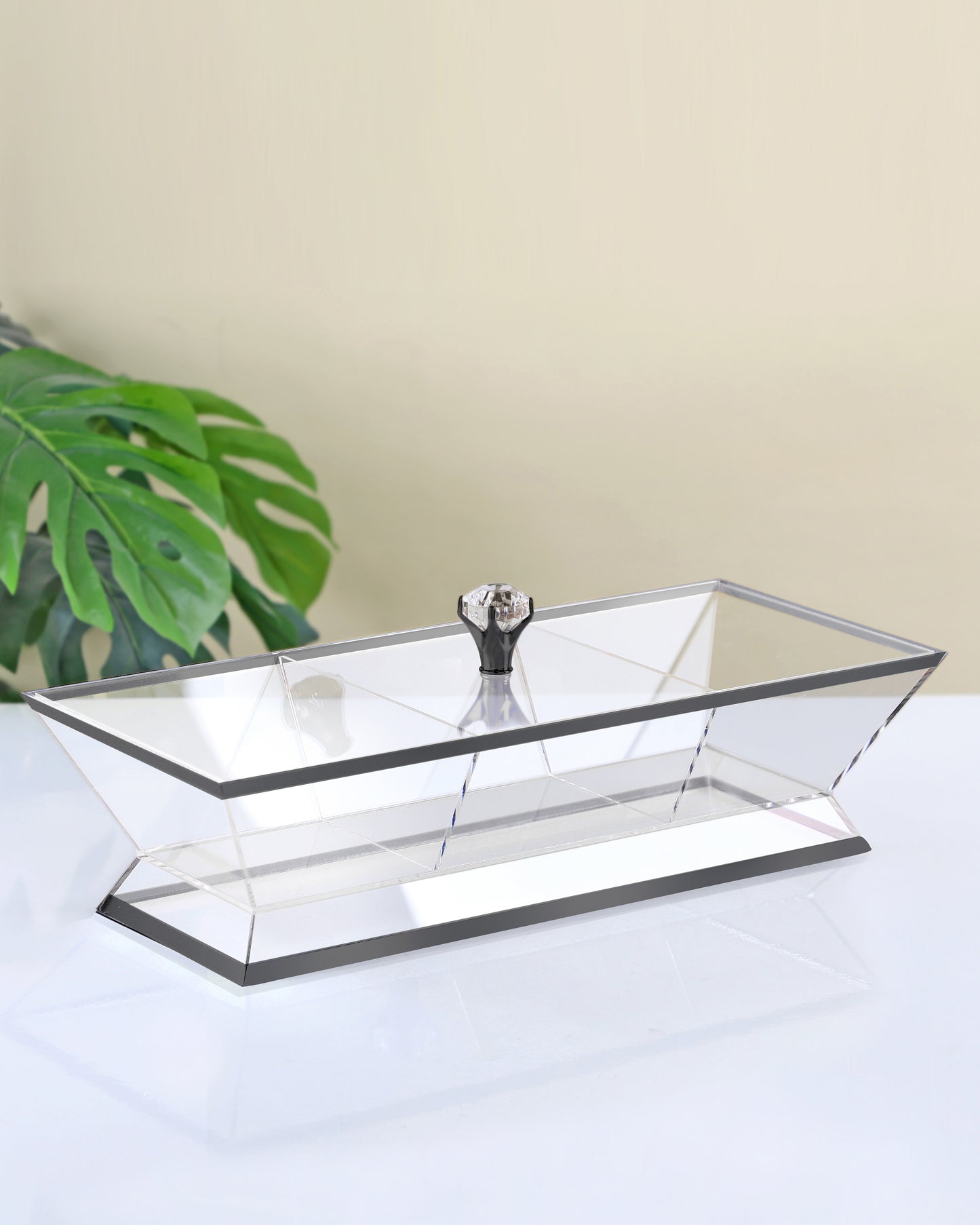 Red Home Compartment Acrylic Nuts 3 Bowl RT1022