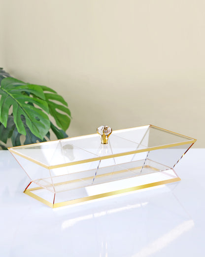 Red Home Compartment Acrylic Nuts 3 Bowl RT1022