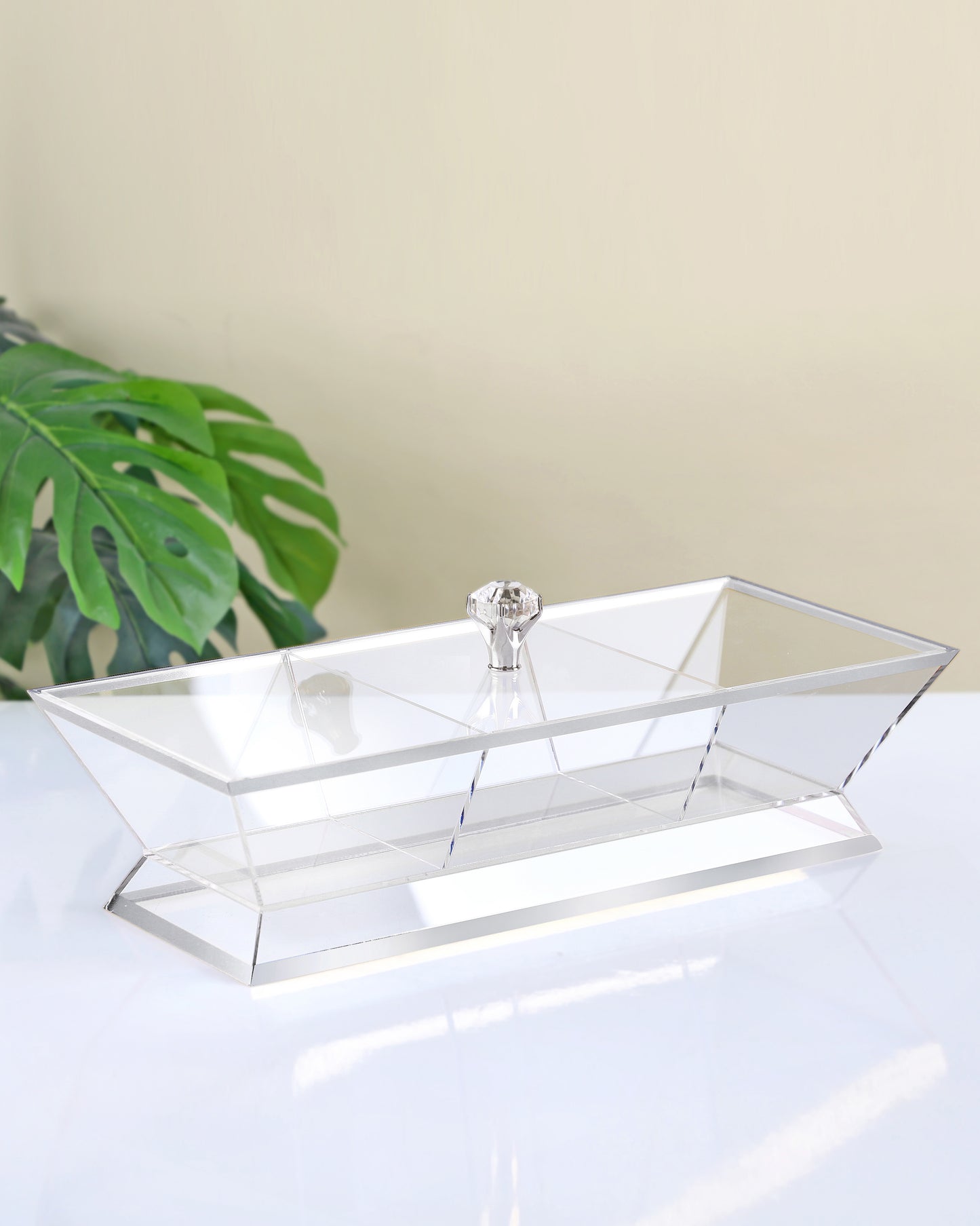 Red Home Compartment Acrylic Nuts 3 Bowl RT1022