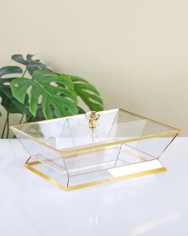 Red Home Compartment Acrylic Nuts 4 Bowl RT1033