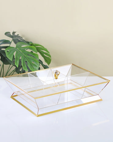 Red Home Compartment Acrylic Nuts 4 Bowl RT1044
